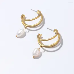 Boucles d'oreilles en peluche badu de style français de style fraîche normique multicouche C