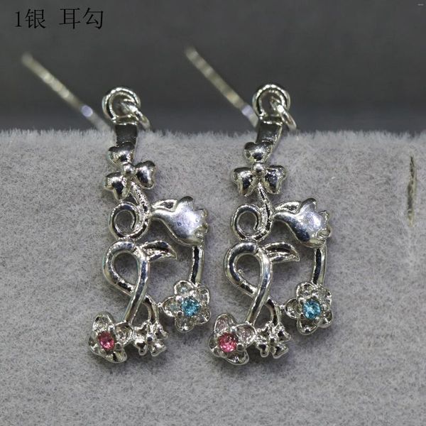 Boucles d'oreilles pendantes baroques en argent Sterling 925, accessoires, résultats de bijoux, composants pour la fabrication de bricolage, AC2