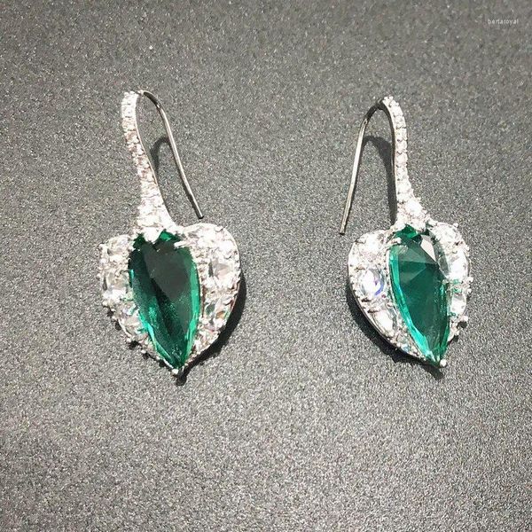 Pendientes Colgantes Bilincolor Treny Pendiente Verde Para Mujer Con Anzuelo