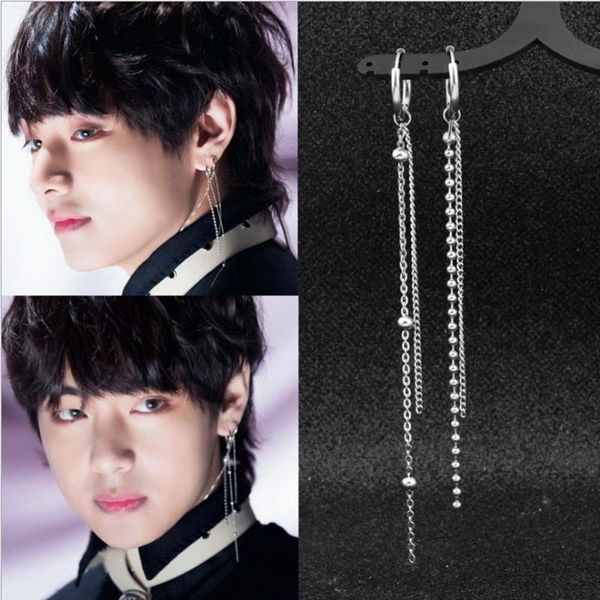 Boucles d'oreilles pendantes lustre boucle d'oreille dame ronde en acier multi-anneau exquis petit Harajuku Campus hommes et femmes oreille FH62Dangle