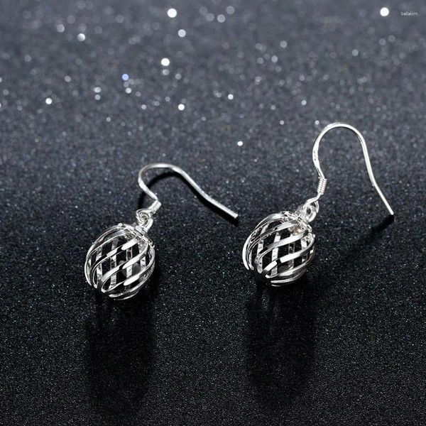 Boucles d'oreilles en peluche Charmes 925 Sterling Silver Vintage Hollow Lantern For Women Fashion Party Designer de mariage Bijoux de Noël