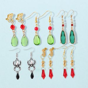 Boucles d'oreilles pendantes jeu chinois Genshin Impact, accessoires pour enfants Tartaglia, pendentif en cristal, pour hommes et femmes, Cosplay, vente en gros