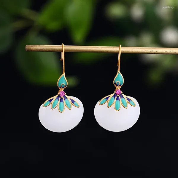 Boucles d'oreilles en pente de style chinois classiques accessoires hanfu