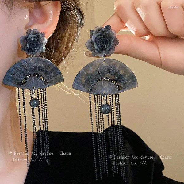 Boucles d'oreilles en peluche chinoise