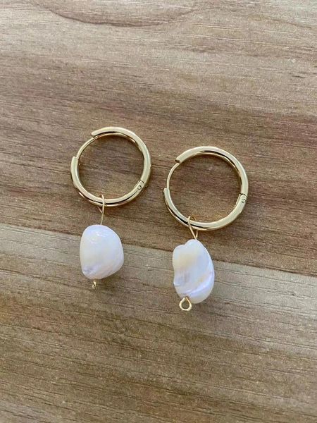 Boucles d'oreilles pendantes en forme de cercle pour femmes, Vintage, Punk, Baroque, perle, acier inoxydable, Clip d'oreille, bijoux, Imitation, cadeau Mujer