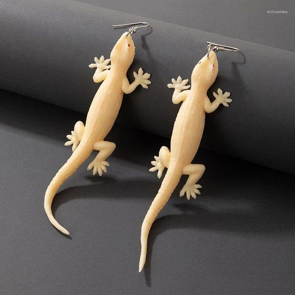 Pendientes colgantes creativos de silicona divertida simulada lagarto halloween miedo para hombres accesorios de joyería de fiesta para mujeres