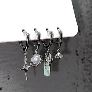 Boucles d'oreilles en peluche de noix de noix de croix en étoiles pour femmes