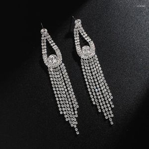 Dangle Oorbellen Crystal Elegantie Charme doorboord voor bikiniwedstrijd JE184