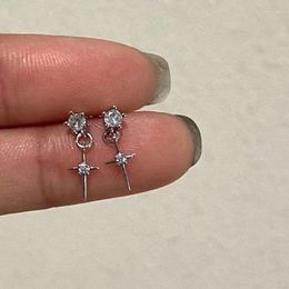 Boucles d'oreilles pendantes en Zircon cubique, croix Tragus, Piercing, goutte de cristal, Cartilage, bijoux pour le corps, cadeau