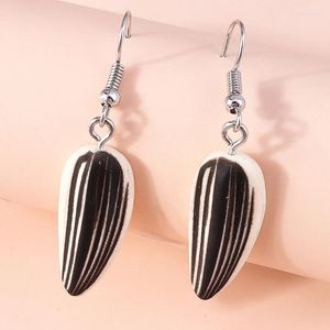 Boucles d'oreilles en peluche mignonnes de melon à la nourriture mignon drop pour les femmes de fête de fête des filles accessoires