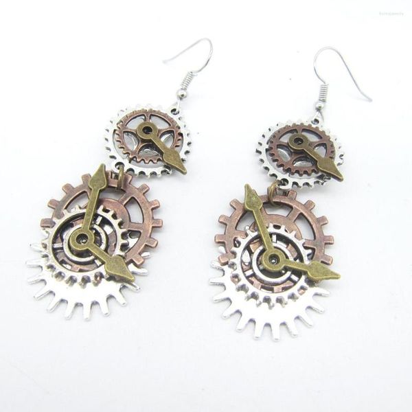 Pendientes colgantes Cykopv diseño Original Retro Industrial mecánico Multi engranajes Steampunk gota para mujer