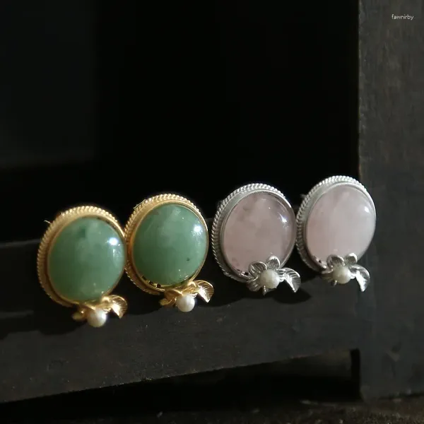 Boucles d'oreilles pendantes, Design, poudre de Jade, cristal, belles années, délicates, vente en gros, lot mixte de restauration d'anciennes manières