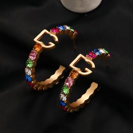 Boucles d'oreilles en peluche de créateurs de créateurs marques en diamant en diamant boucles d'oreilles pour femmes amateurs de mariage aux bijoux accès aux bijoux