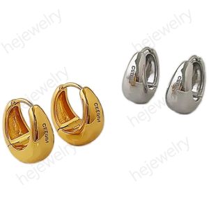 Pendientes colgantes de diseñador para mujer, letras, pendientes de diseño, espejo, chapado en metal, oro, plata, ohrringe, retro, pendientes grandes, regalo de joyería de diseñador zh132