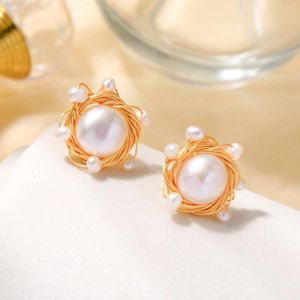 Boucles d'oreilles pendantes pour femmes, modèles de perles d'eau douce, luxueux, élégants, tendance, accessoires de bijoux à la mode