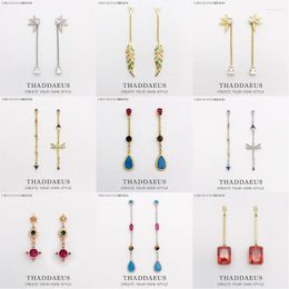 Boucles d'oreilles pendantes libellule colorée, marque européenne d'été, bijoux fins, cadeau bohème pour femmes