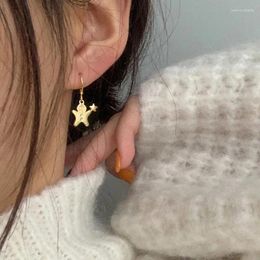 Boucles d'oreilles pendantes pendantes en forme d'étoile pour femmes, mode créative coréenne, tendance Vintage, cadeau d'amitié pour étudiantes, bijoux BOYULIGE