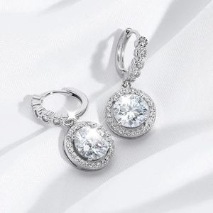 Pendientes colgantes DRring 1-3ct gota de moissanita Real para mujeres pendientes de diamantes brillantes S925 joyería de plata esterlina al por mayor GRA