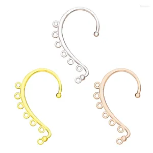 Boucles d'oreilles pendantes, manchette d'oreille, crochet à chenilles, en cuivre, bricolage, perçage d'escalade pour femmes