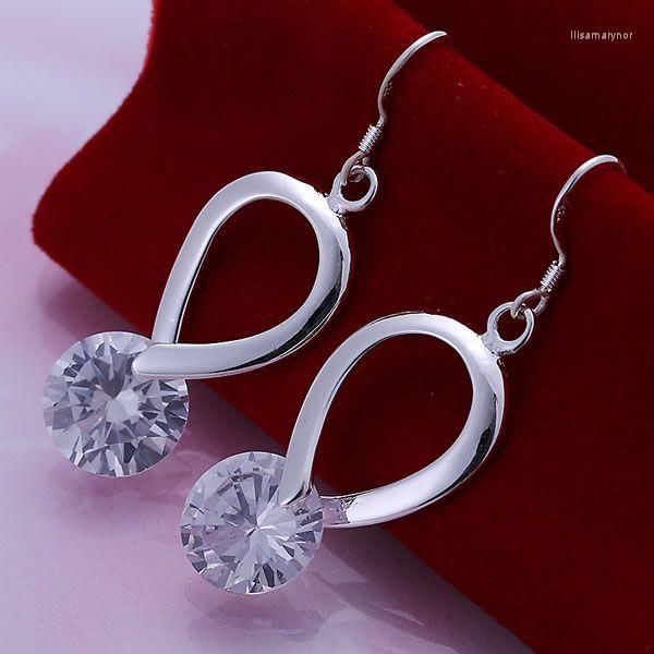 Boucles d'oreilles pendantes élégant magnifique Design bijoux de mode couleur argent en gros pour les femmes goutte d'eau Agpaixwa LQ-E175