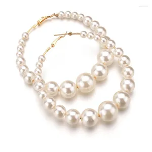 Dange oorbellen Europa en Amerikaanse mode kralen Pearl overdrijven luxe modern voor dames vintage klassieke sieraden