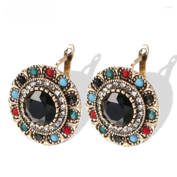 Pendientes colgantes Moda europea y americana Boho Color oro antiguo para mujeres Vintage Novia Joyería de boda Regalo de fiesta al por mayor