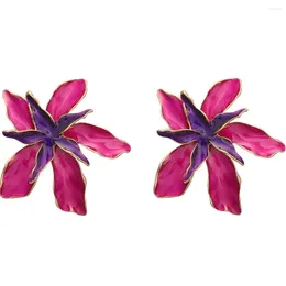 Boucles d'oreilles pendantes exagérées Zvoijio rétro fleur bijoux accessoires