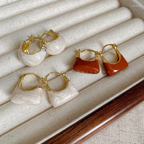 Boucles d'oreilles pendantes accessoires de charme exquis boucle d'oreille en résine Vintage délicate bijoux à la mode romantique pour les femmes bijoux élégants classiques