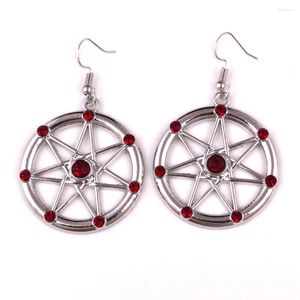 Boucles d'oreilles pendantes FAERY STAR Elven Fae Elf Magick avec améthystes amulette boucle d'oreille