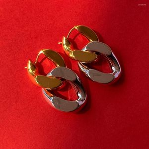 Dange oorbellen modemerk gouden zilveren kleur ketting twisted dubbele ring voor vrouwen jonge beroemde designer sieraden Bijoux trend 2023
