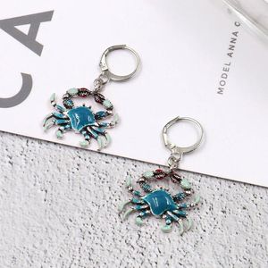 Dangle Oorbellen Mode Kleurrijke Krab Dier Charme Vrouwen Strand Vrije tijd Partij Sieraden Meisje Gift Reizen Accessoires