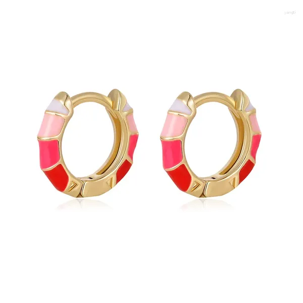 Boucles d'oreilles pendantes en forme de cerceau, Design à la mode, petits bijoux mignons pour enfants filles, accessoires cadeaux de fête d'anniversaire, 2023