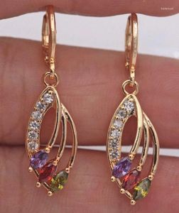 Boucles d'oreilles en peluche de mode de mode de fashion peridot hollow pour femmes accessoires de mariage de mariée bijoux