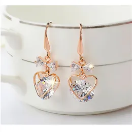 Boucles d'oreilles pendantes pour femmes, bijoux d'oreille Oriharcon en cristal CZ clair de haute qualité, bijoux d'oreille pour boîtes de nuit et fête