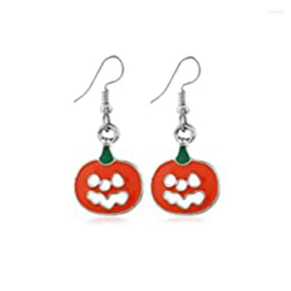 Boucles d'oreilles pendantes mode Halloween thème toile d'araignée citrouille fantôme chauve-souris goutte pour femmes bijoux cadeaux