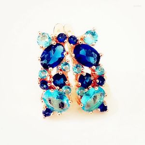 Boucles d'oreilles pendantes Mode Multi Couleur Sotne Drop 585 Or Femmes Bijoux Accessoires Cadeau