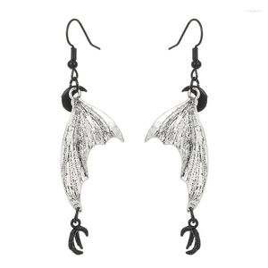 Pendientes colgantes moda seta Halloween murciélagos ala para mujer Punk Simple gota accesorios joyería regalo boda 124A