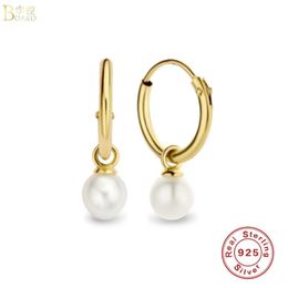 Boucles d'oreilles pendantes mode perle 2023 tendance argent 925 bijoux Cartilage oreille Piercing Style naturel manchette #12.9 lustre