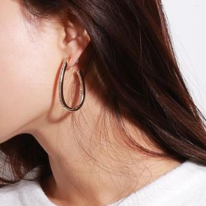 Boucles d'oreilles pendantes mode Punk Simple plaque or longue Section gland pendentif taille cercle pour femmes cadeaux Png E3120