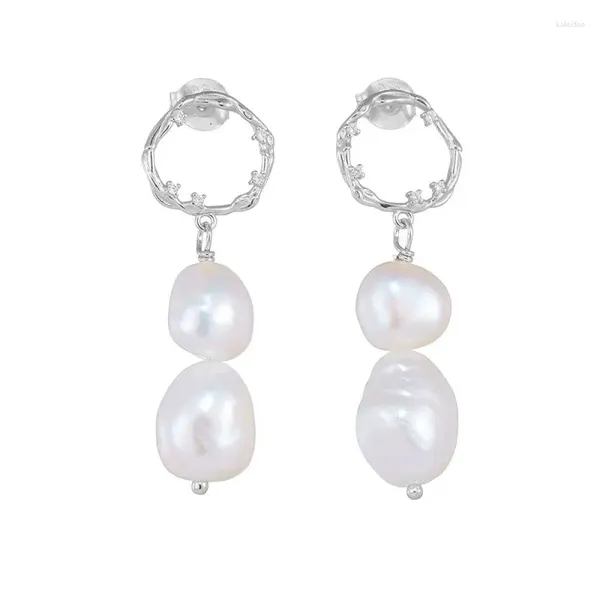 Boucles d'oreilles en peluche fine bijoux 925 argent sterling 14k plaqués en or réalité douce nac