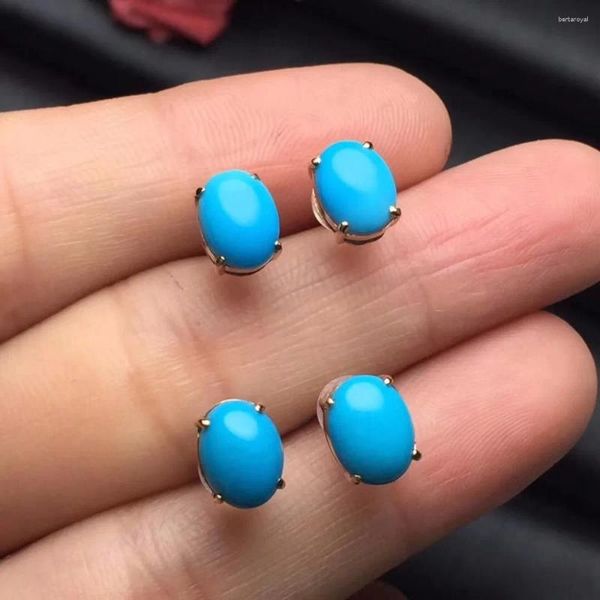 Pendientes colgantes colección de joyería fina oro rosa Real de 18K piedra preciosa de turmalina turquesa Natural gota de origen de Myanmar para mujer