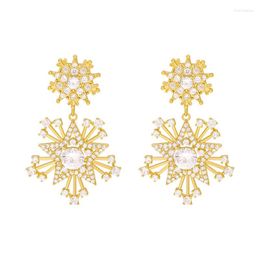 Dange oorbellen Vijfpuntige ster voor vrouwen Boucle Oreille Femme Moda Mujer Kolczyki Piercing Shine kleurrijke sieraden 2023