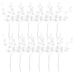 Bengelen oorbellen bloemdruppels bead acryl kunstmatige kristalbouquet bruiloft kralen kerststam sticks takken boom stengels bloemen picks