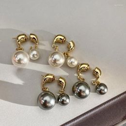 Bungelende oorbellen Franse retro parelontwerp hangende parels sieraden