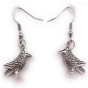 Boucles d'oreilles pendantes gothique Vintage corbeau oiseau Style Steampunk hirondelle pendentif Phoenix cerceau femmes fête à la mode cadeau bijoux
