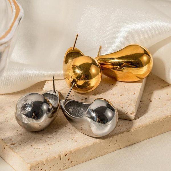 Pendientes colgantes Grier Moda Diseño simple Novia Boda Joyería Pendiente de gota de agua 18k Chapado en oro Grasa para mujeres Regalos diarios