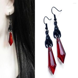 Boucles d'oreilles en peluche Halloween Batte goth pour femmes accessoires Cosplay Accessoires Crystal Pendants Gothic Ear Hoops Cadeaux