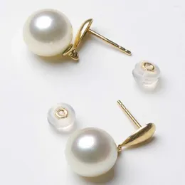 Boucles d'oreilles pendantes à reflets, perles de coquillage blanches de 16MM, carnaval 18 carats pour femmes, Aquaculture, magnifique FOOL'S DAY