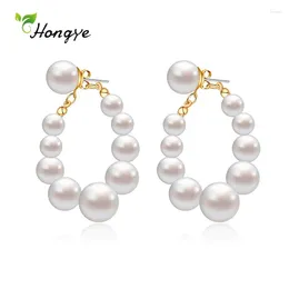 Boucles d'oreilles pendantes Hongye rétro irrégulière multi-perle goutte pour les femmes mode fête perles longue Section bijoux Brincos