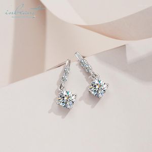 Dangle Oorbellen Inbeaut 925 Zilver Uitstekend Geslepen Totaal 1-2 Ct Pass Diamond Test D Kleur Moissanite Kwastje 4 Drop Fijne Sieraden